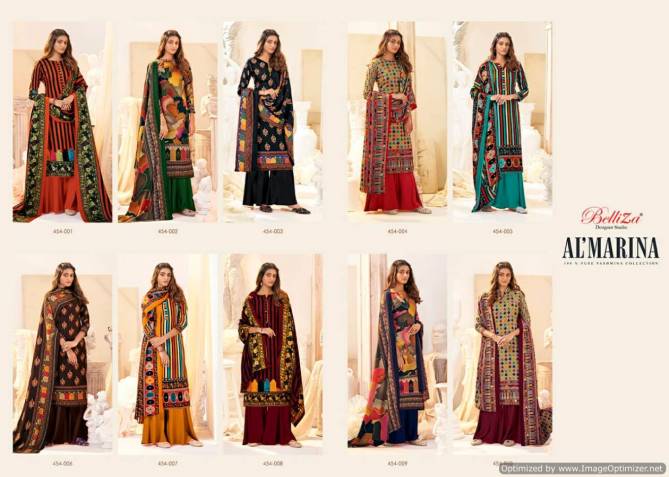 Belliza Al Marina Latest Collection Of Pure Pashmina Printed Designer Dress Material 