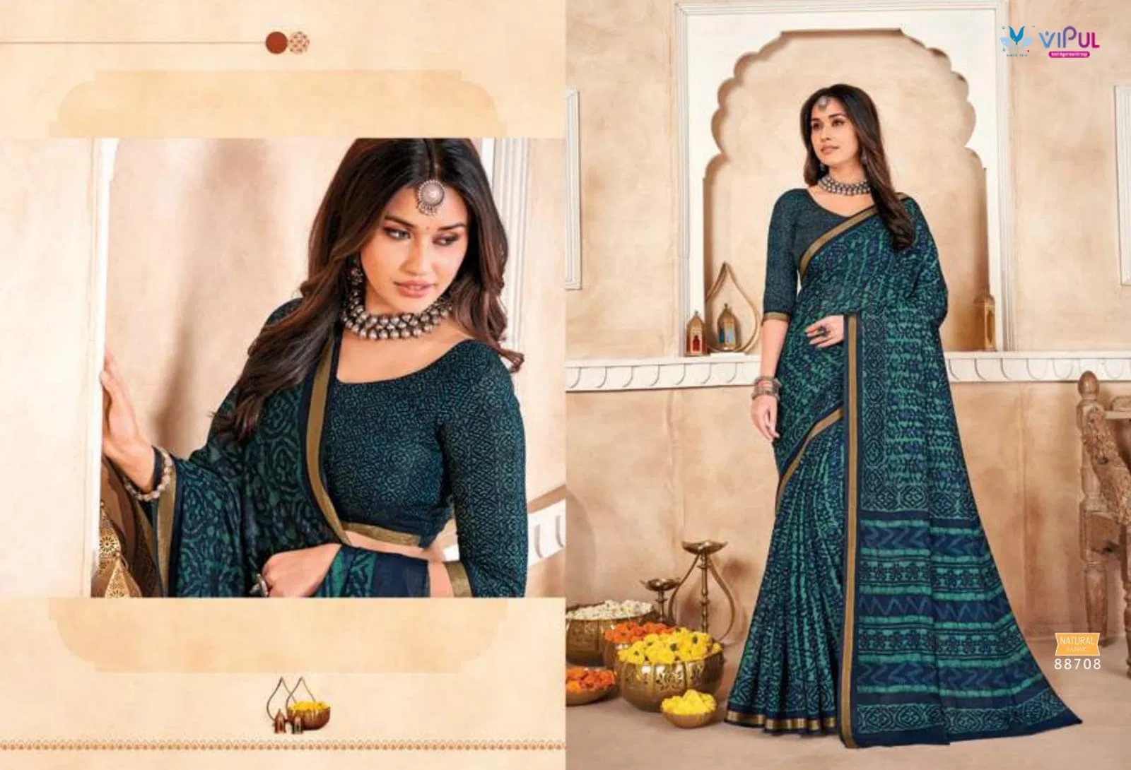 Monalisa By Vipul Fancy Daily Wear Saree Wholesale Price In Surat