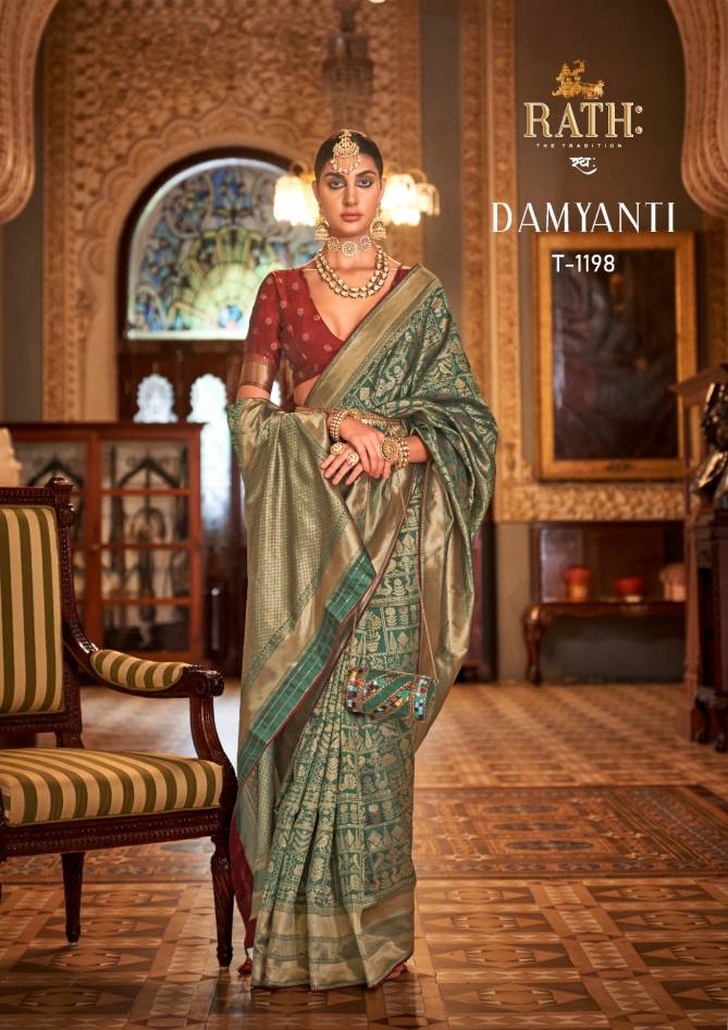 Damyanti 1190 To 1198 By Rath Silk Printed Designer Saree Orders In India