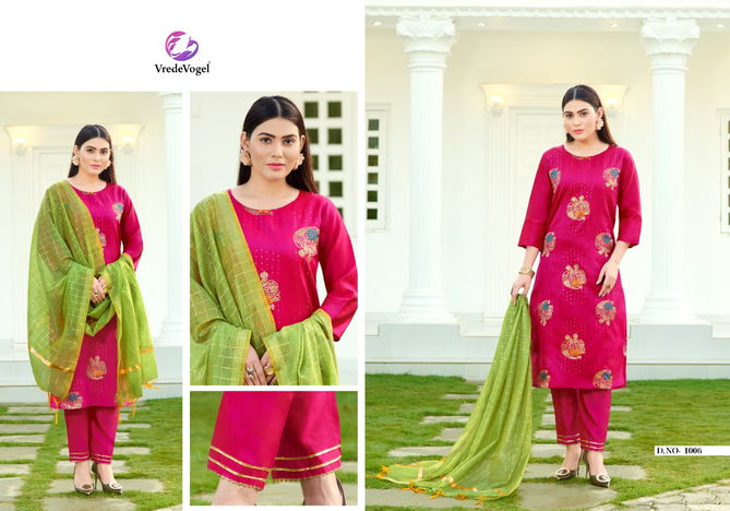 Vredevogel Reewa Fancy Designer Festive Wear Silk Latest Ready Made Collection