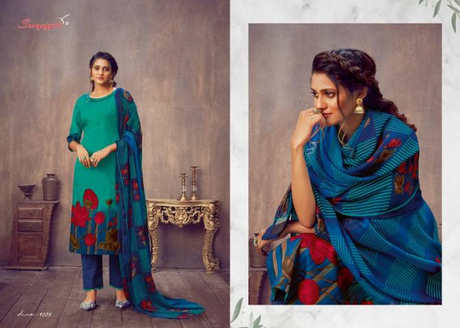 Suryajyoti Zaira 9 Latest Designer Casual Wear Heavy Jam Satin Dress Material Collection