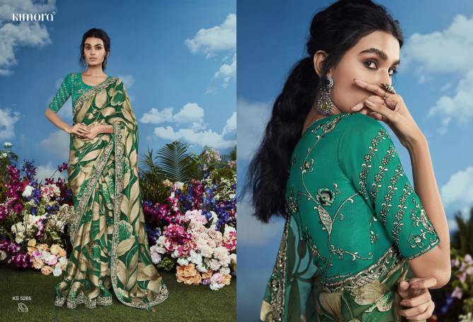 Baghicha By Kimora Brasso Designer Saree Suppliers In India