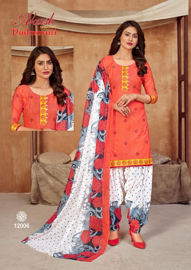 Akash Padmavati 12 Latest fancy Casual Regular Wear Printed Cotton Collection