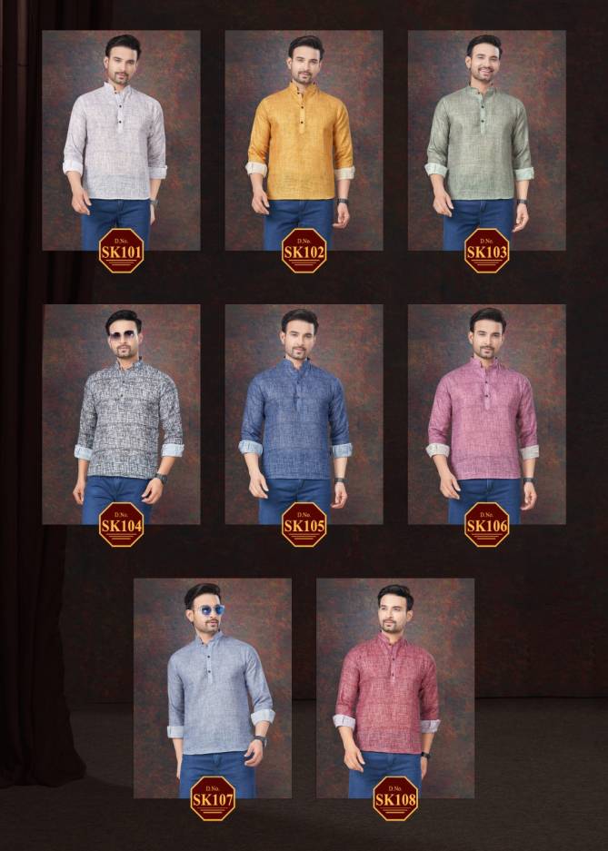 Short Kurta Vol 2 By Outluk Pure Linen Mens Wear Wholesale Manufacturers