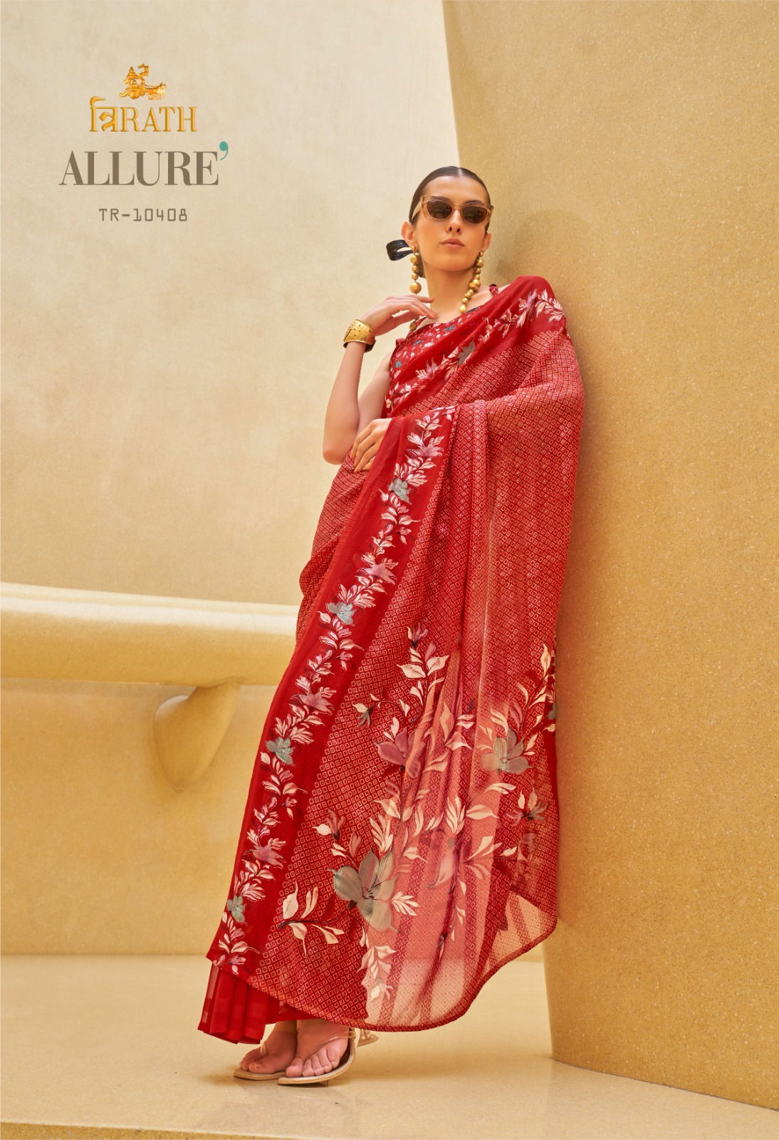 Allure By Trirath Georgette Printed Casual Wear Sarees Orders In India