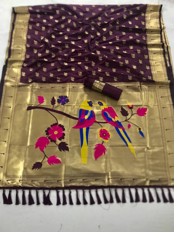 Rajyog New Paithani Silk Latest fancy Festive Casual Wear Silk Sarees Collection