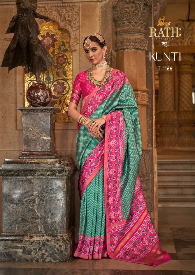 Kunti 1162 To 1171 By Rath Silk Printed Designer Saree Wholesale Online