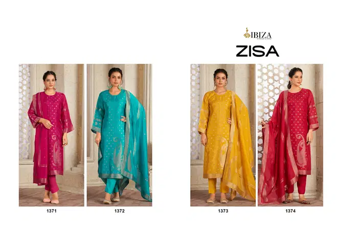 Zisa By Ibiza Designer Silk Salwar Kameez Suppliers In India