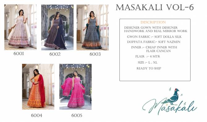 Masakali Vol 6001 To 6005 Series Online Kurti With Bottom dupatta Wholesale
