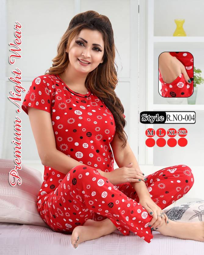 Belly Printed 317 Latest Night Wear Hosiery cotton NightDress Collection