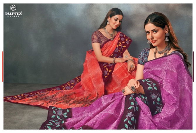 Mother India Vol 50 By Deeptex Daily Wear Cotton Sarees wholesale catalog Surat
