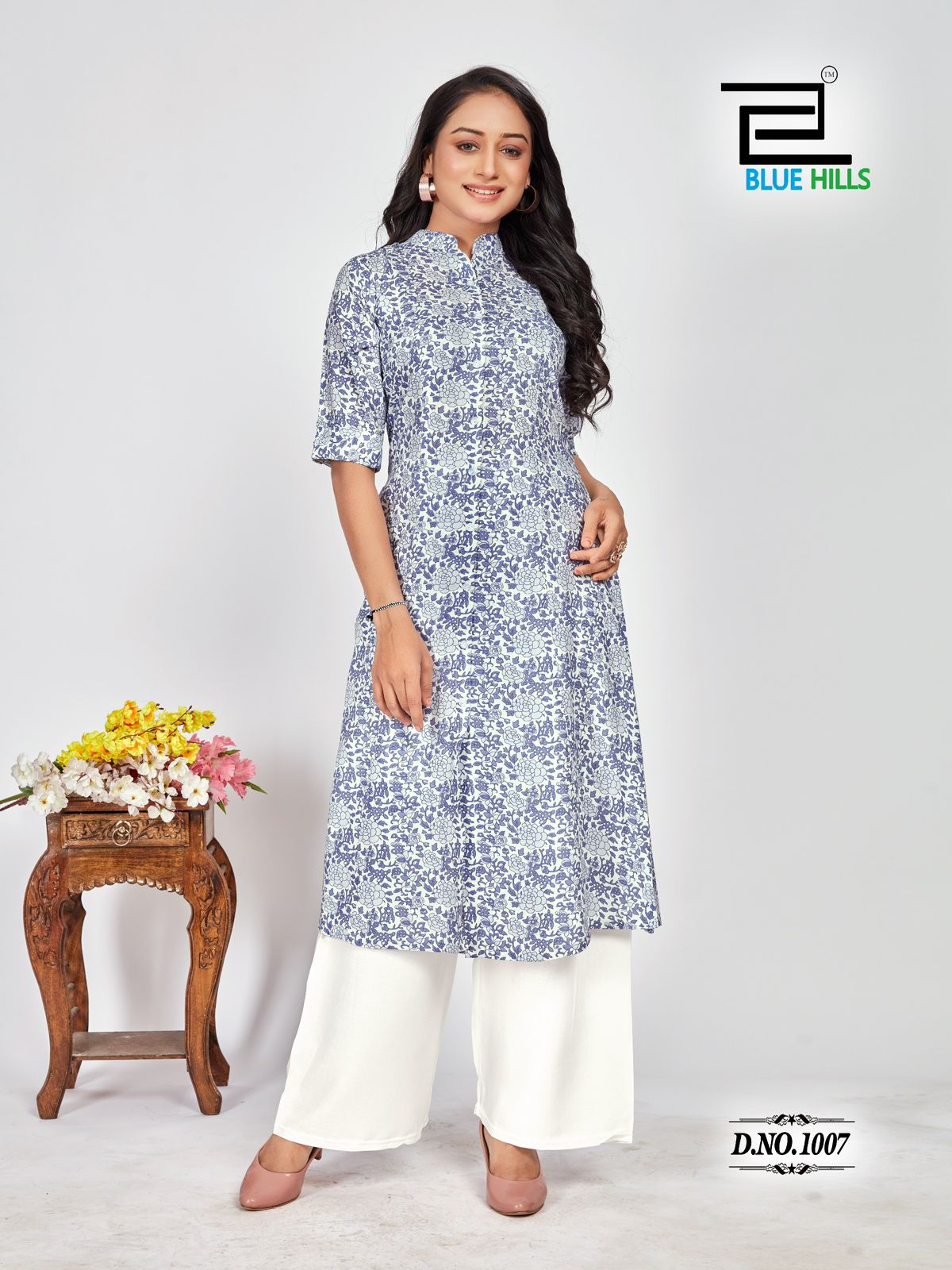 Maher By Blue Hills Rayon Printed Wholesale Kurtis Suppliers In Mumbai