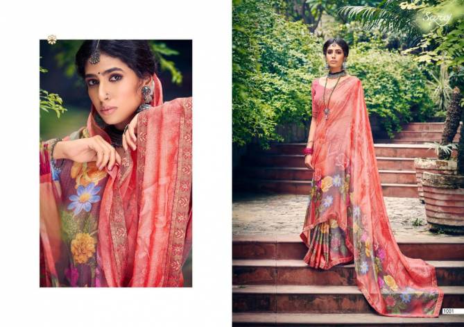 Saroj Delight Beautiful Digital Printed Ethnic Regular Wear Designer Saree Collection