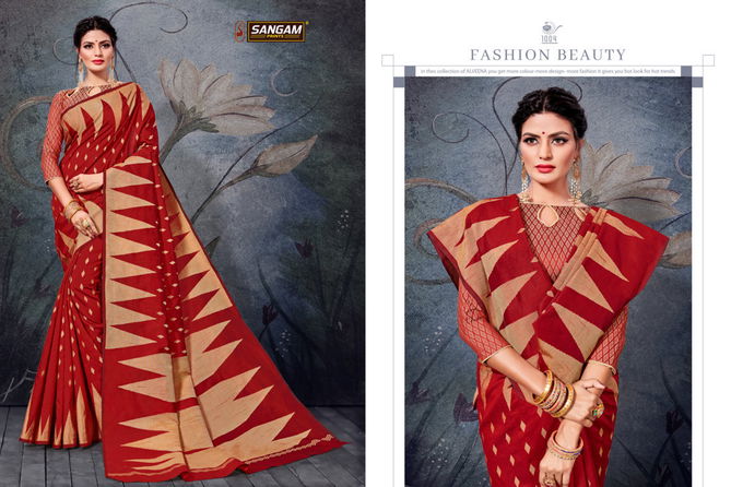 Sangam Natraj Latest Collection of Regular Wear Handloom Cotton Saree