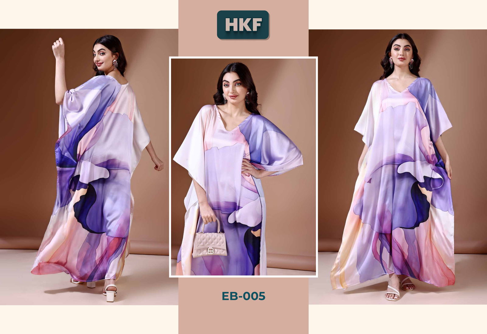 Everbloom Vol 1 By Hkf Soft Satin Fancy Kaftan Wholesale Shop In Surat