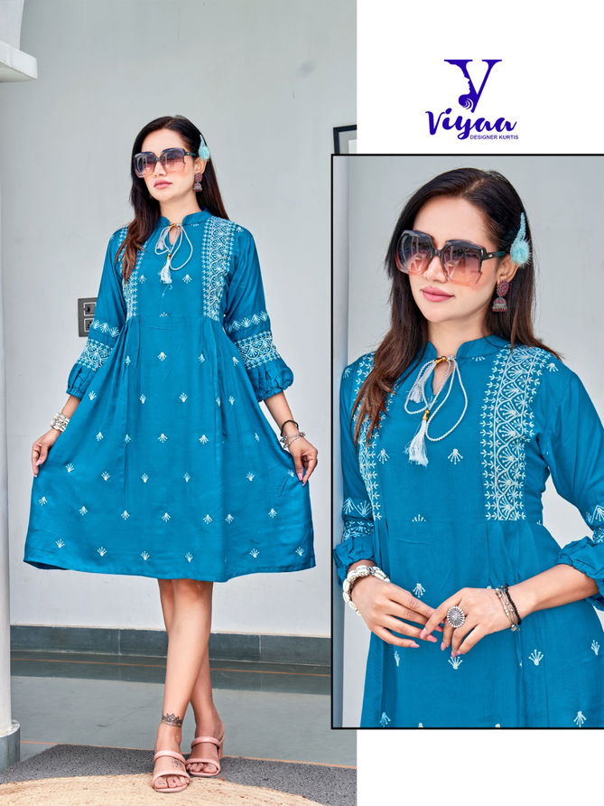 Viyaa Candy Heavy Rayon Fancy Tunic Collection
