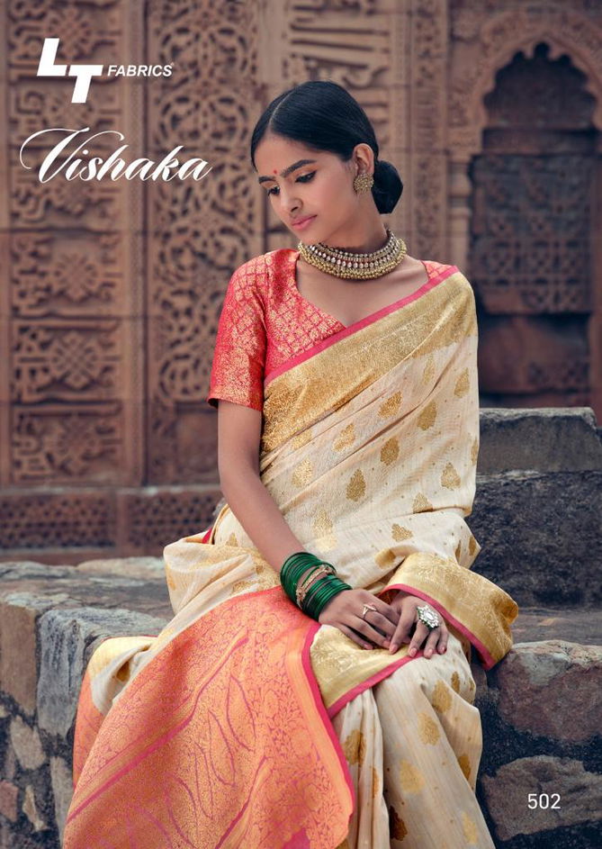 Lt Vishaka  Silk Latest fancy Designer Festive Wear Silk Heavy Sarees Collection