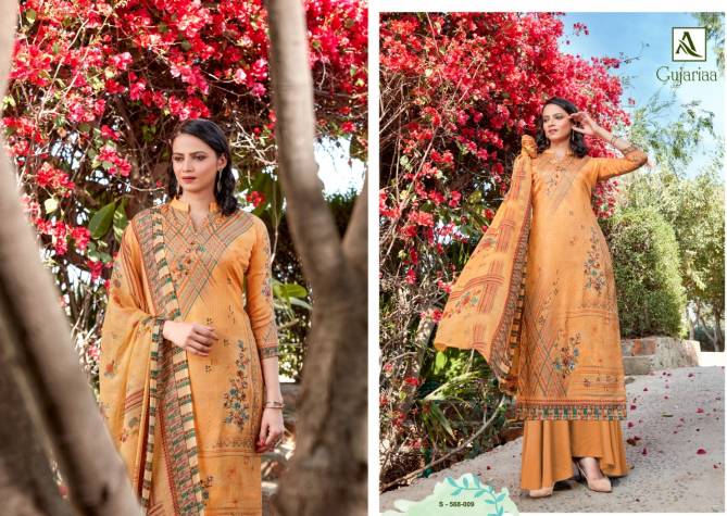 Alok Gujariaa Fancy Cotton Casual Wear Pure Zam Cotton Digital Print with Swarovski Diamond  Dress Material Collection
