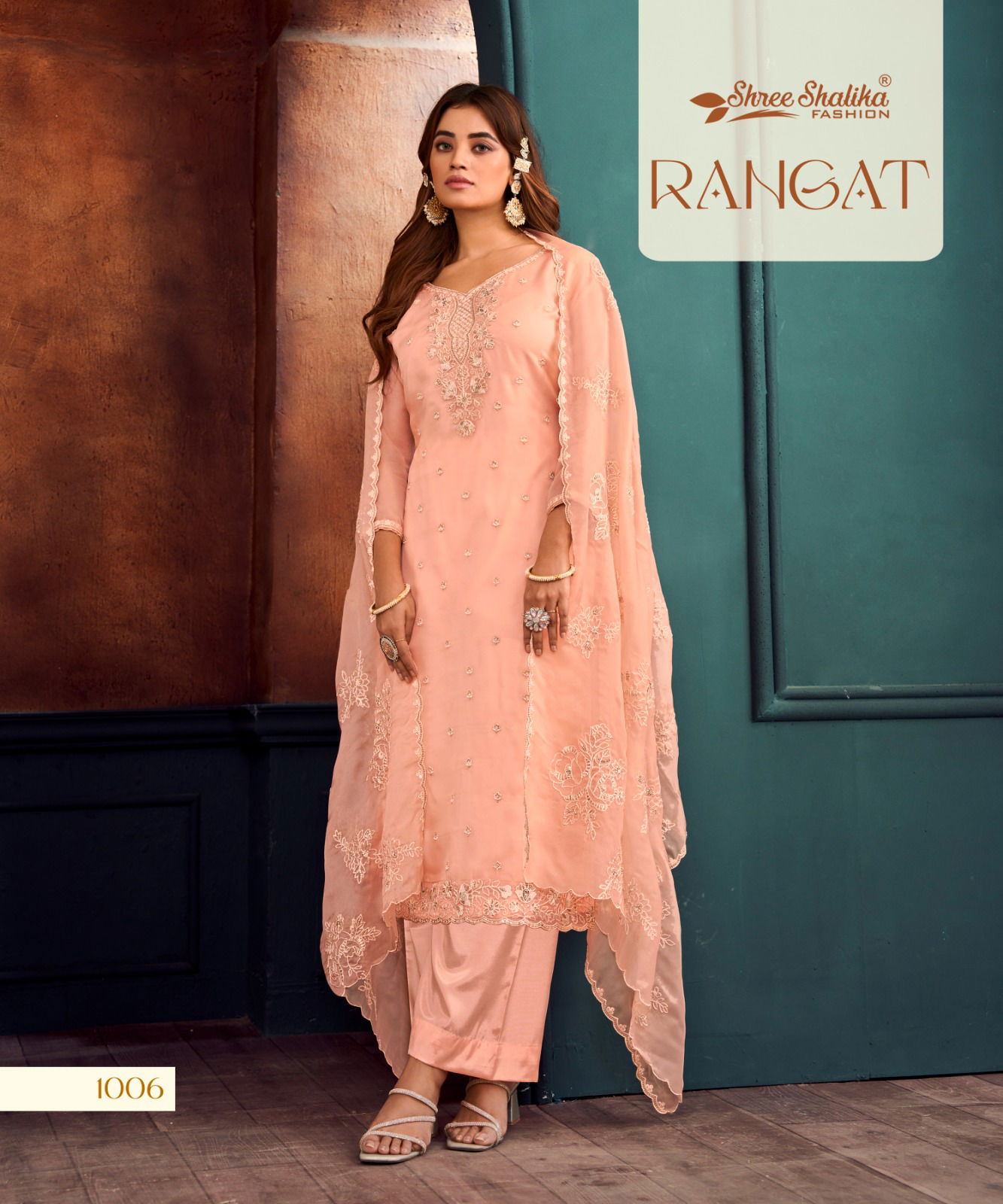 Rangat By Shree Shalika Organza Designer Salwar Kameez Wholesale Price