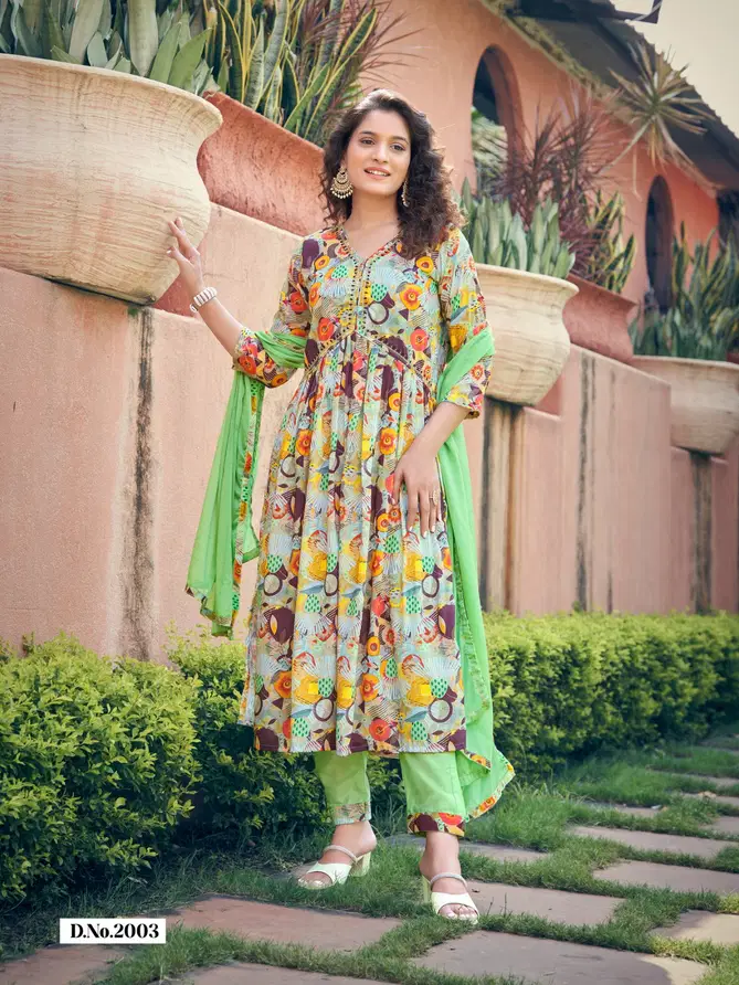 Pasand Vol 1 By Parra Studio Alia Cut Kurti With Bottom Dupatta