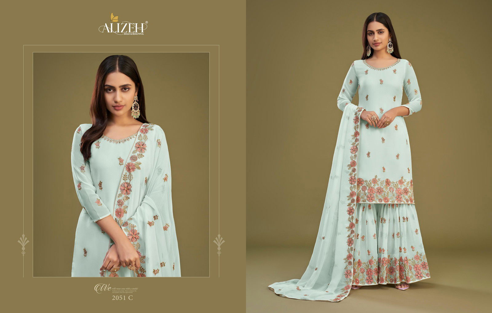  Zaida Vol 11 by Alizeh Georgette Designer Salwar Suit Collection