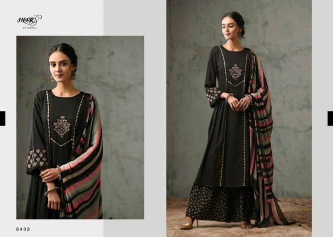 KIMORA BOONDH Latest Designer Fancy Festive Wear Pure Finest Cotton Satin With Embroidery on Neckline And Sleeves Salwar Suit Collection