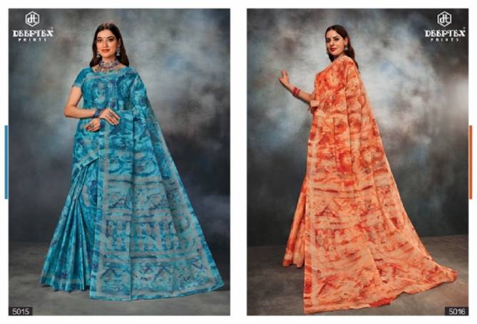 Mother India Vol 50 By Deeptex Daily Wear Cotton Sarees wholesale catalog Surat

