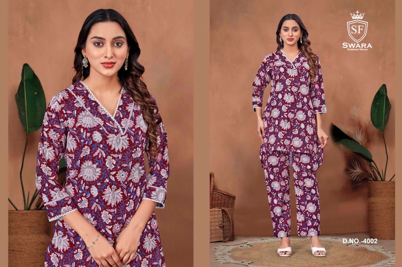 Swara Shree Vol 4 Jaipuri Prints Cambric Cotton Co Ord Set Orders In India