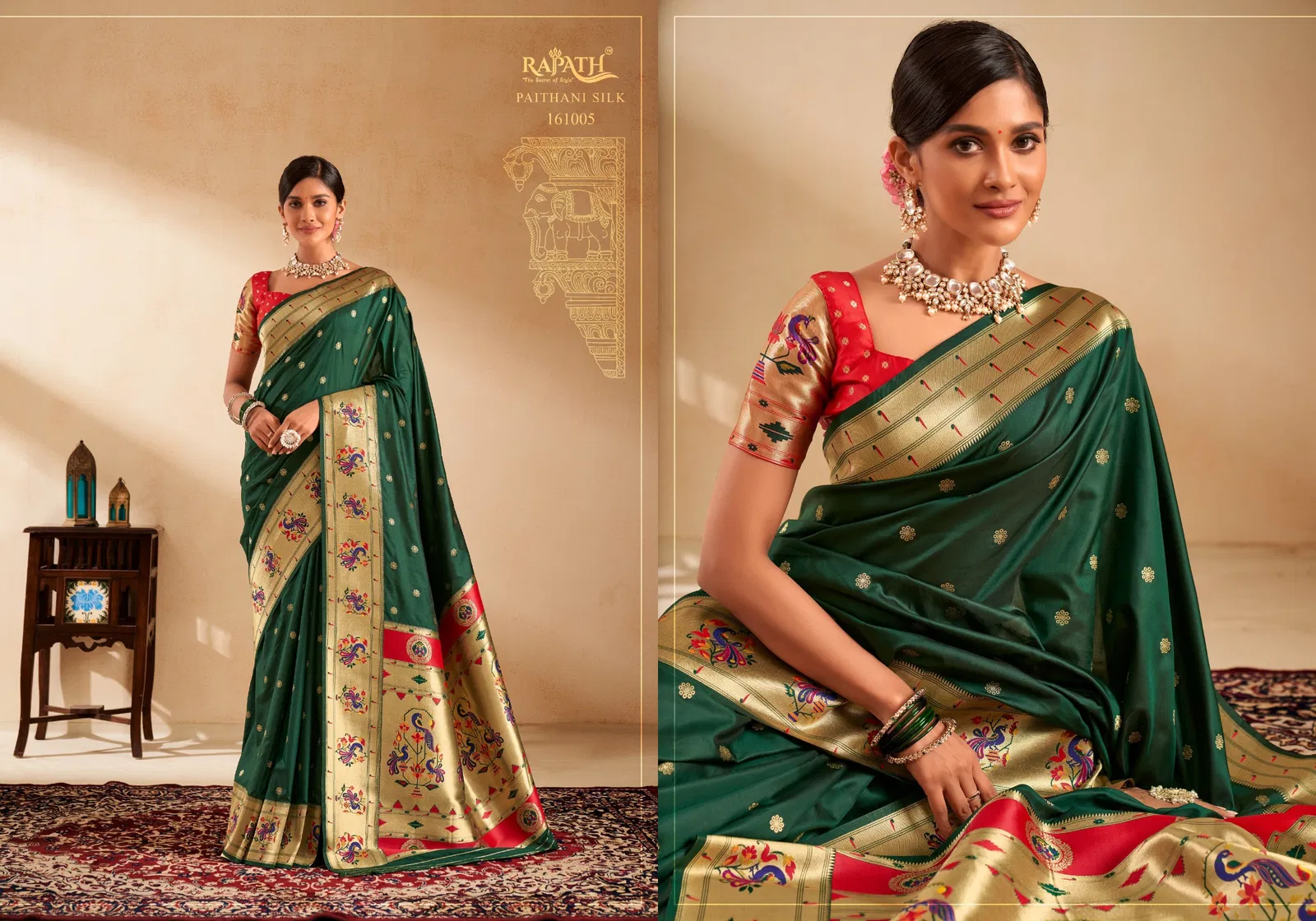 Panihari By Rajpath Paithani Silk Wedding Wear Saree Wholesale In India