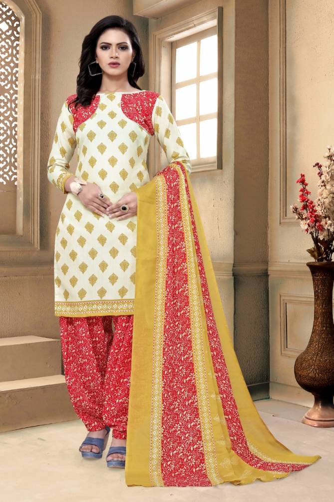 V Cotton 1 Latest Printed Cotton Regular Wear Ready Made Salwar Suit Collection  