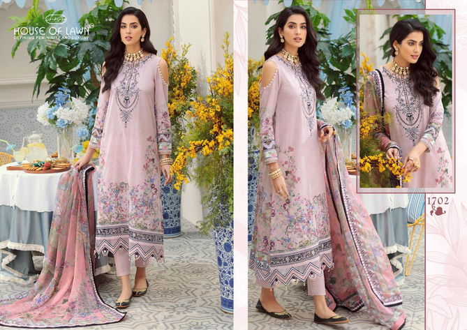 House Of Lawn Noor Fancy Wear Lawn Cotton Pakistani Salwar Kameez Collection