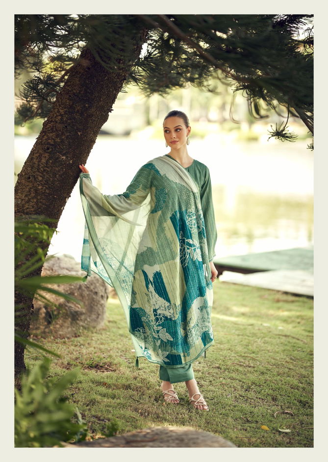 Iliana By Sadhana Musline Silk Printed Dress Material Orders In India