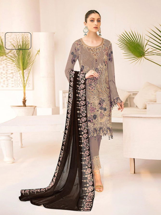 Kb Super Hit 524 Designer Georgette Festive Wear Pakistani Salwar Kameez Collection
