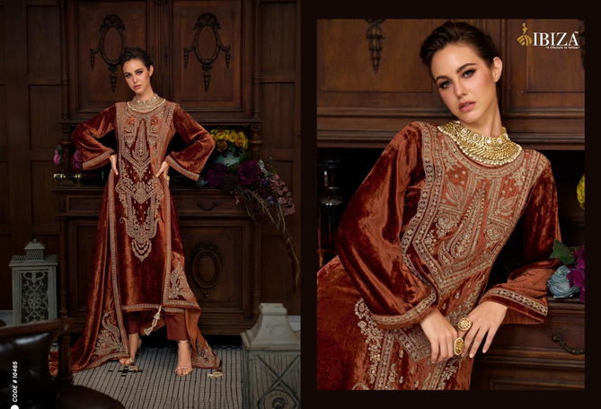 Rang Reza By Ibiza Velvet Embroidered Salwar Kameez Orders In India