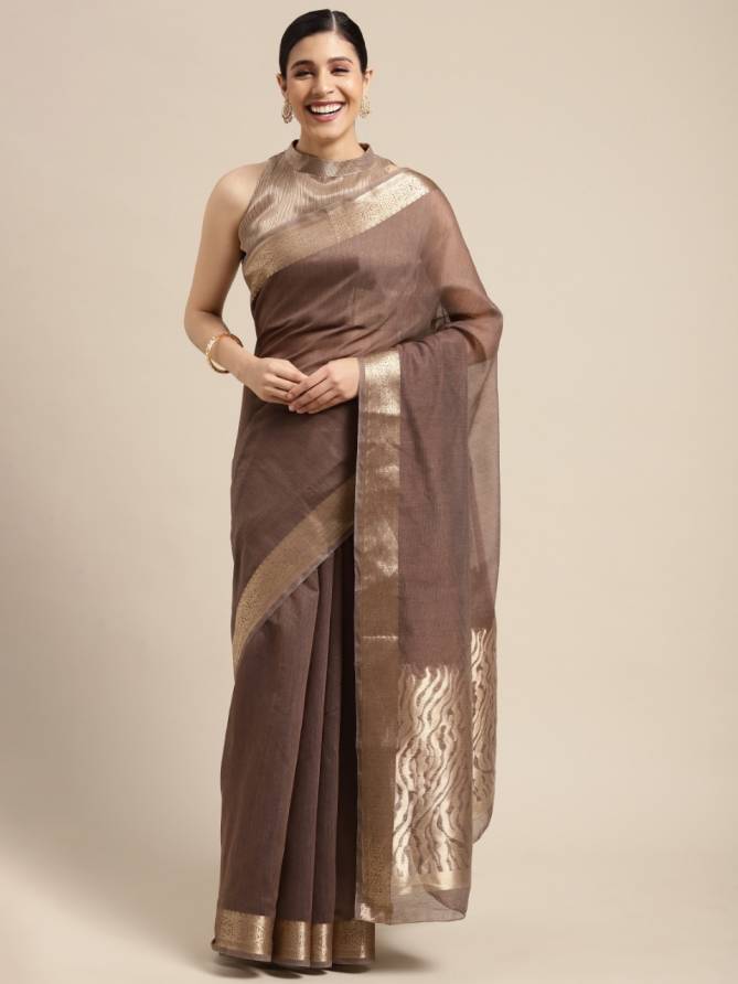 Sidnaz 8 New Exclusive Wear Linen Woven Designer Saree Collection