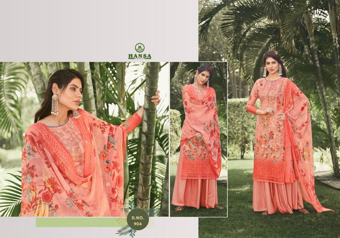 HANSA VANSHIKA Latest fancy Festive Wear Georgette Digital Print With Work Heavy Salwar Suit Collection