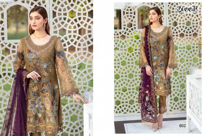 Noor Ramsha 2 Fancy Festive Wear Greogette with Heavy Embroidery Pakistani Salwar Kameez Collection
