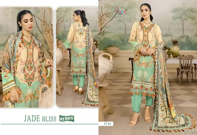 Jade Bliss Remix By Shree Printed Cotton Pakistani Suits Exporters In India