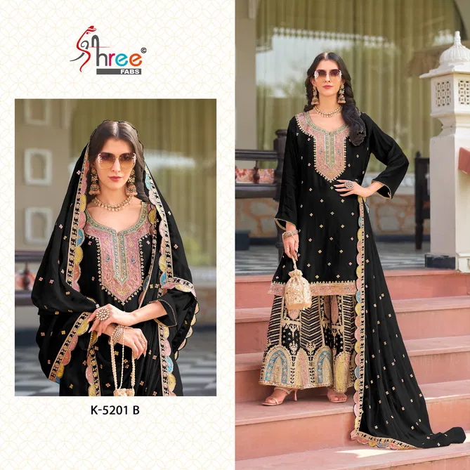 K 5201 By Shree Fabs Chinon Pakistani Salwar Suits Wholesalers In Delhi