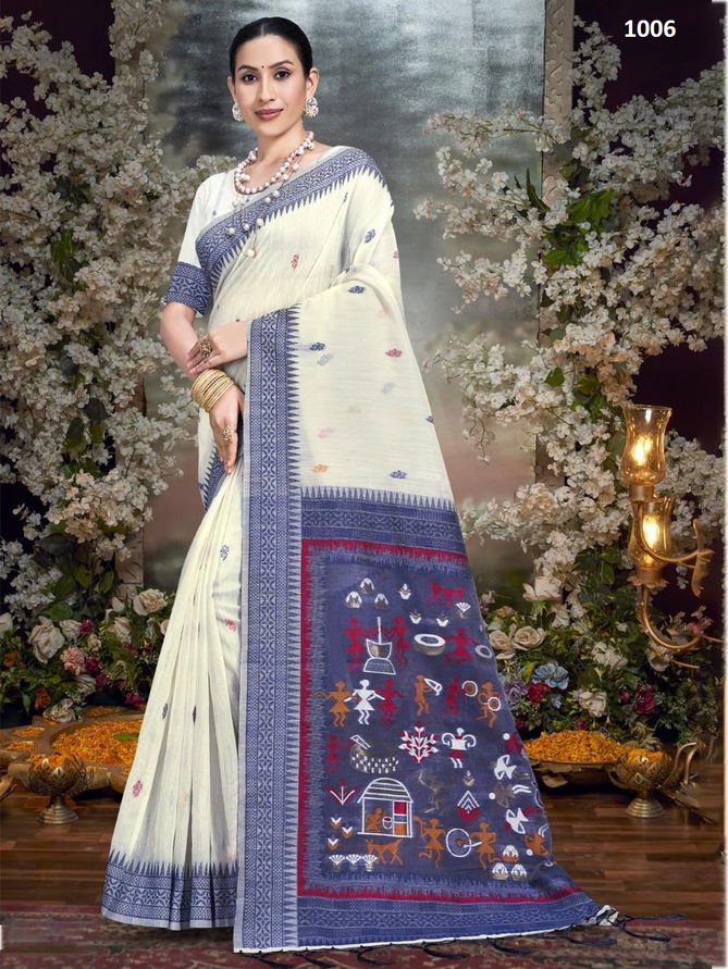 Cotton Plus By Bunawat Printed Saree Wholesale Clothing Distributors In India