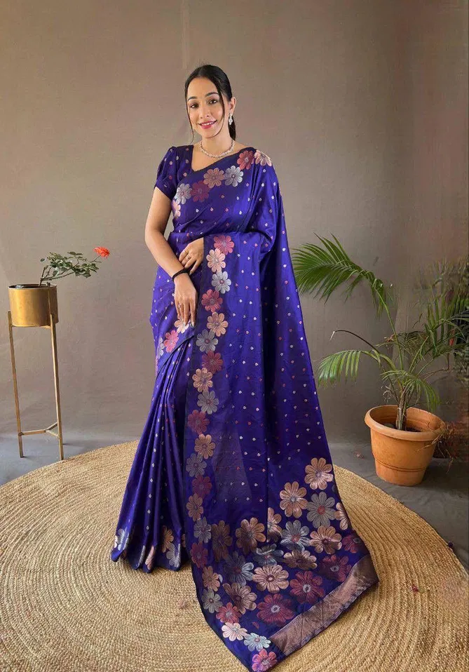 KT 158 Designer Banarasi Soft Silk Occasion Wear Saree Suppliers In India