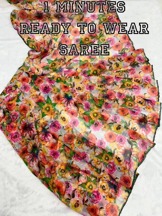 Radha By Tc Designer Organza Digital Print Ready To Wear Saree Catalog