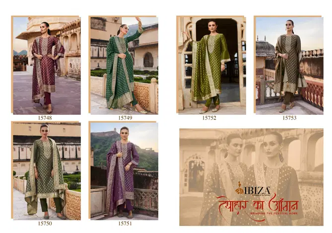 Tyohaar Ka Angan By Ibiza Banarasi Silk Salwar Kameez Orders In India