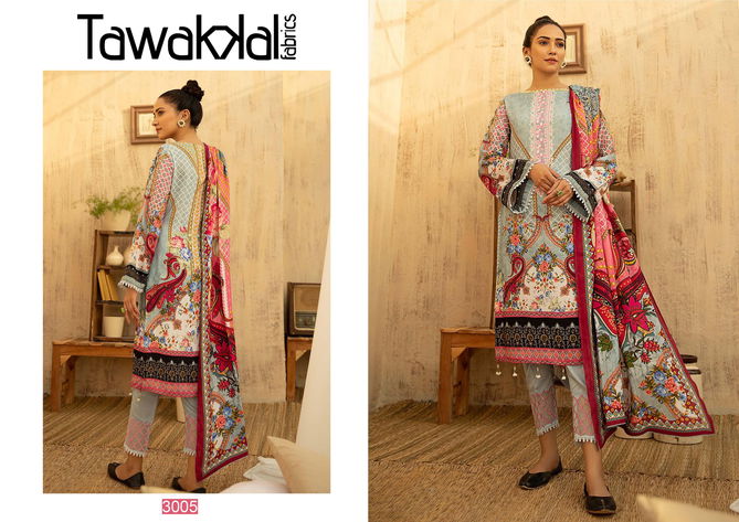 Tawakkal Opulence Latest Fancy Designer Regular Casual  Luxury Cotton 3 Pure Cotton Karachi Dress Material Collection
