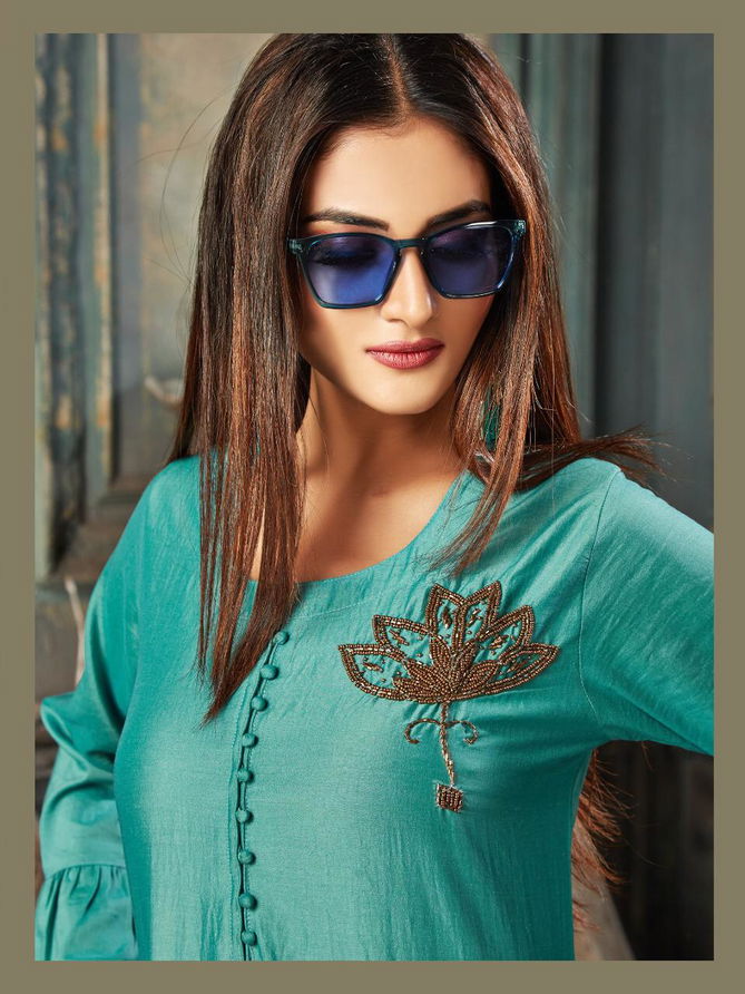 Smylee Veronica Vol 2 Latest Designer Party Wear Festive Handwork Kurtis With Plazzo Collection 