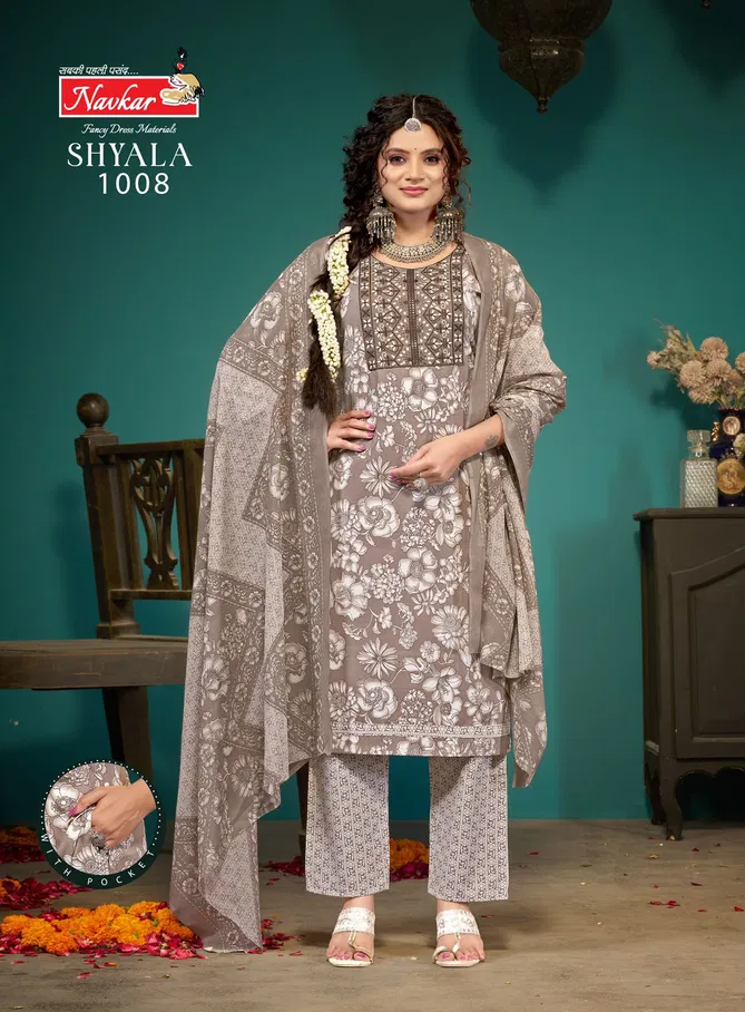 Shyala Vol 1 By Navkar Malaysian Cotton Kurti With Bottom Dupatta Exporters In India