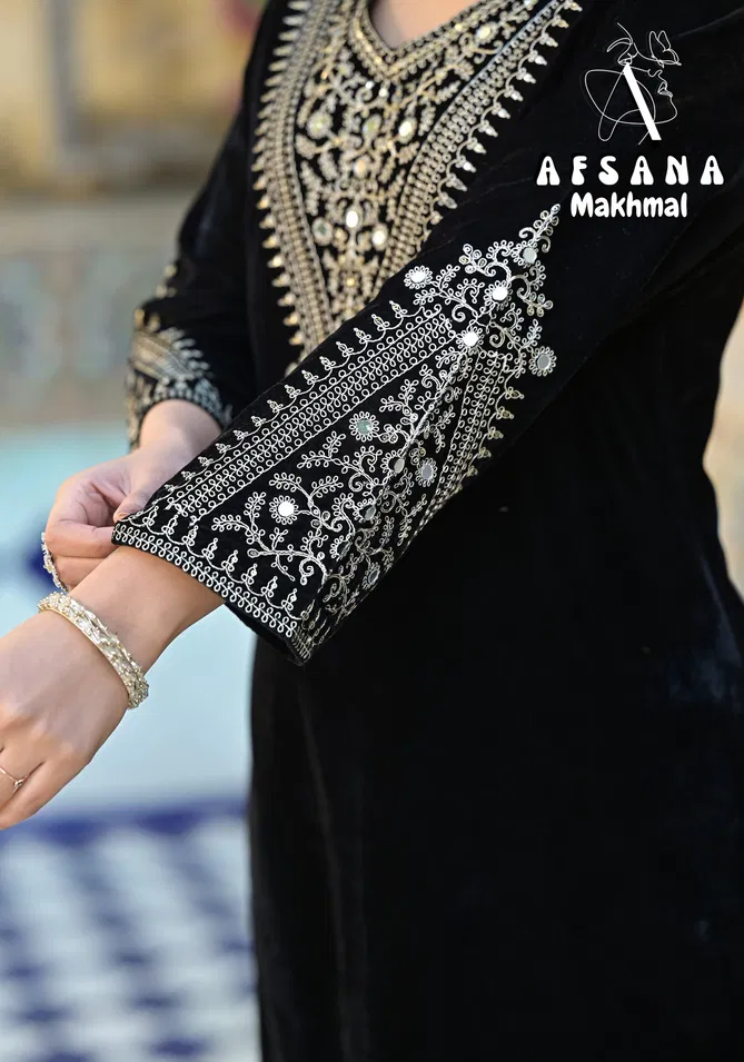 Makhmal By Afsana Velvet Embroidery Readymade Suits Suppliers In India