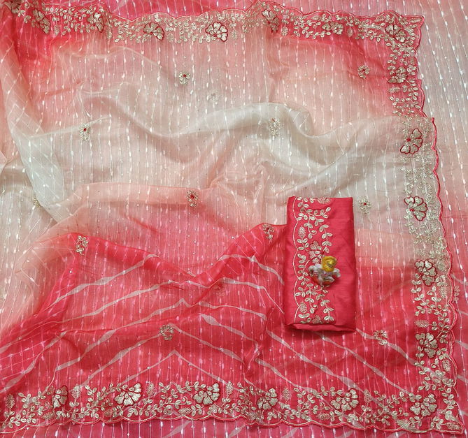 Jk Fashion Organza Sequence Saree Suppliers in India