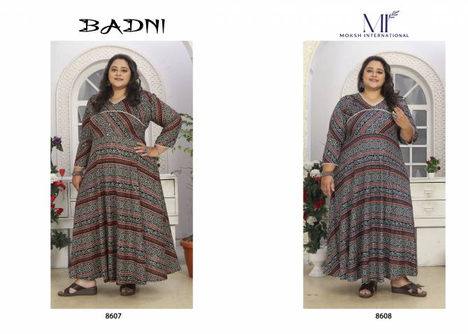 Badni Vol 1 By Moksh Rayon Printed Kurtis Catalog