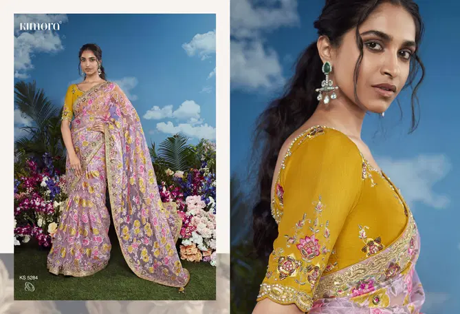 Baghicha By Kimora Brasso Designer Saree Suppliers In India